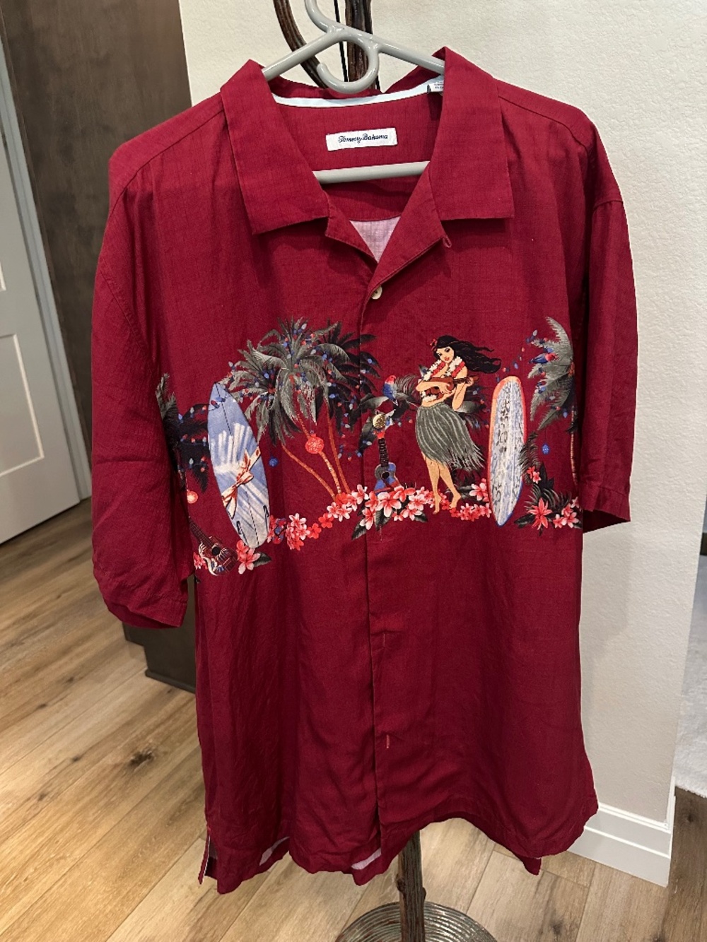 Tommy Bahama Mele Kalikimaka Hawaiian Holiday Shirt